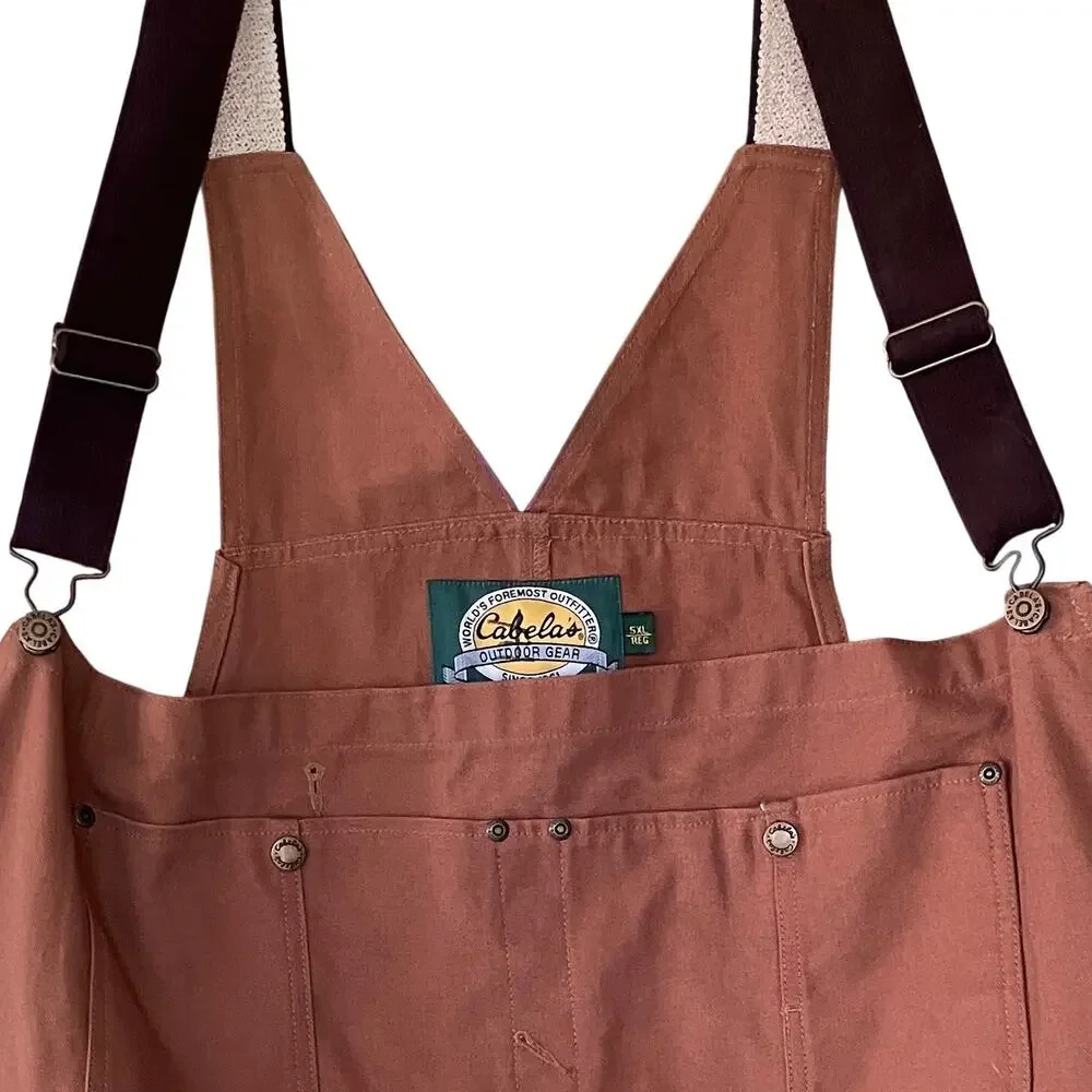 Cabela's Bib Overalls 5XL Reg Men's Unlined Duck Work Outdoor Gear 100% Cotton